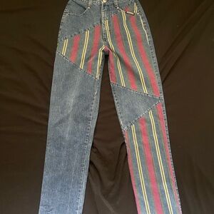 Striped RoughRider Denim Jeans